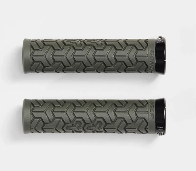 Bontrager SE Elite Recycled Plastic Grips in Olive Grey